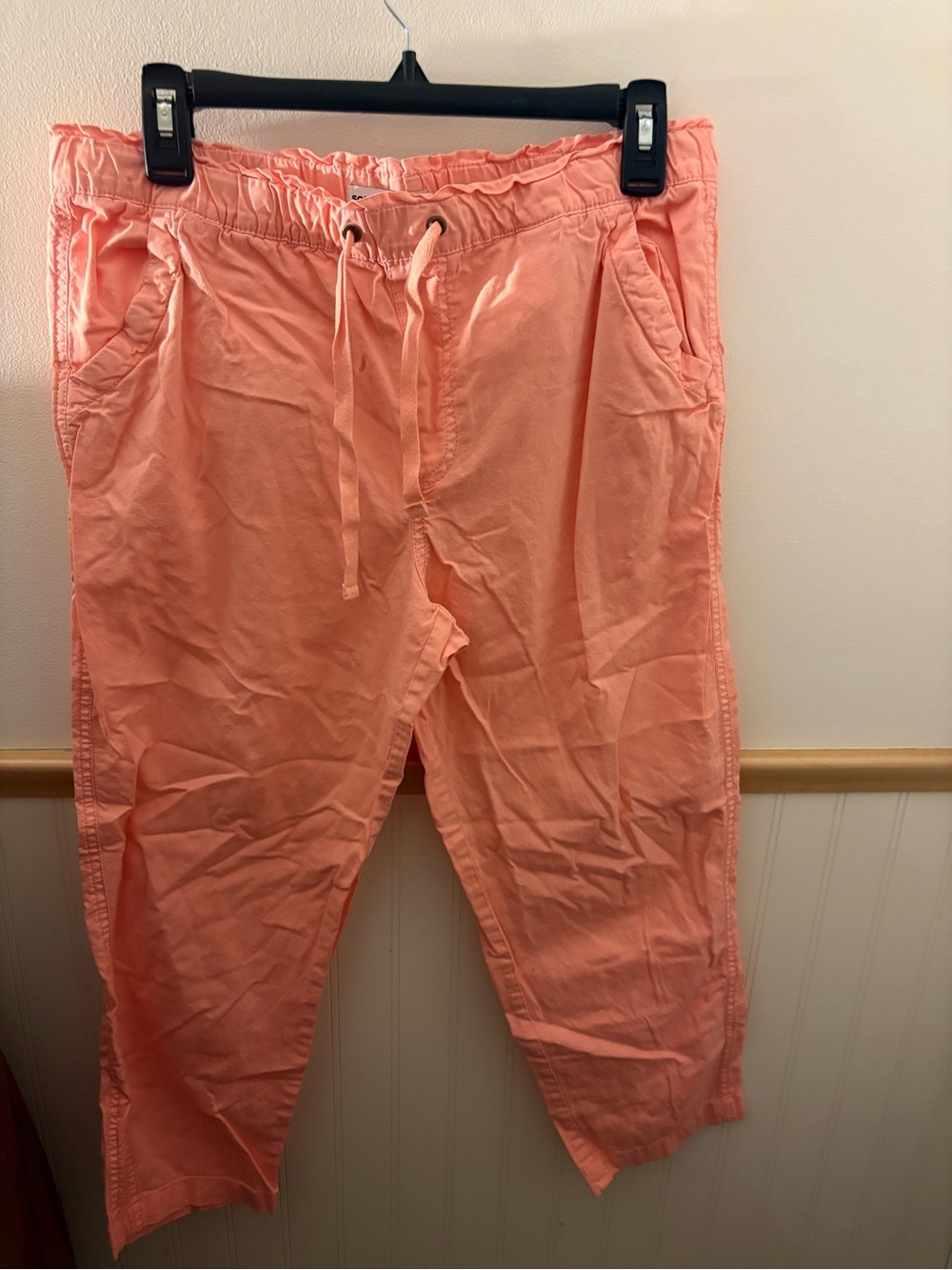 Sonoma Goods for Life Women’s PM Coral Pull-On Capri Pants Drawstring